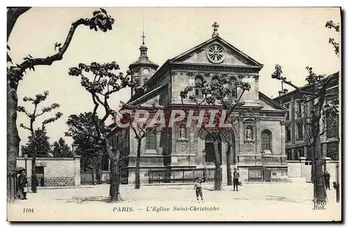 Cartes postales Paris L&#39Eglise Saint Chrislophe