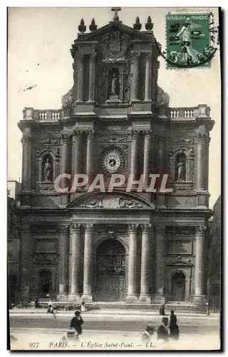 Cartes postales Paris L&#39Eglise Saint Paul