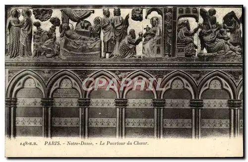 Cartes postales Paris Notre Dame Le Pourtour du Choeur