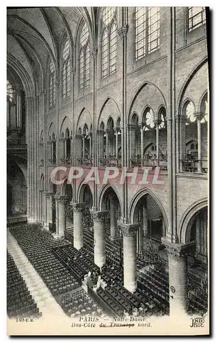 Cartes postales Paris Notre Dame Bas Cote du transept nord