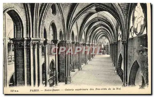 Cartes postales Paris Notre Dame Galerie Superieure des Bas Cotes de la nef