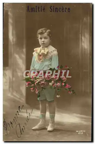 Cartes postales Fantaisie Amitie Sincere Enfant