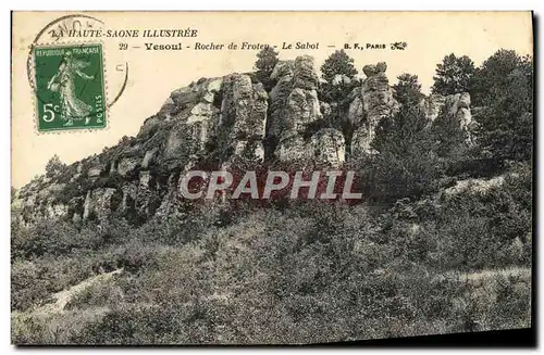 Cartes postales Vesoul Rocher de Frotey le Sabot