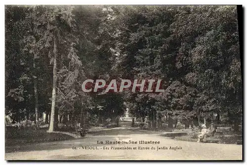 Cartes postales Vesoul Les Promenades et Entree du Jardins Anglais