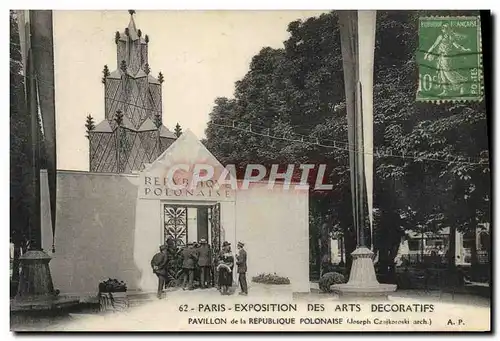 Ansichtskarte AK Paris Exposition des Arts Decoratifs Pavillon de la Republique pologne Polonaise