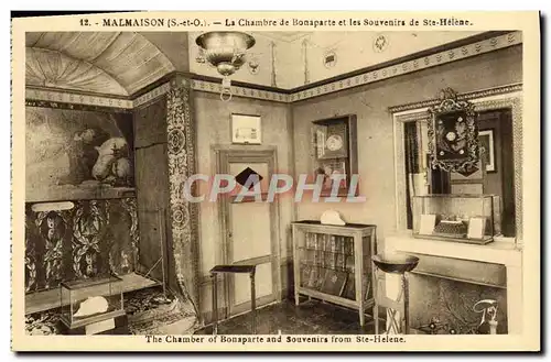 Cartes postales Malmaison La Chambre de Bonapart et les Souvenirs de Ste Helene