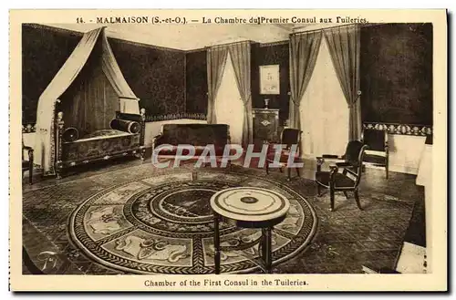 Ansichtskarte AK Malmaison La Chambre du Premier Consul aux Tuileries