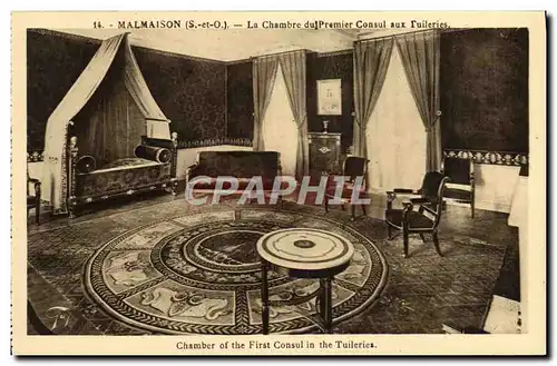 Cartes postales Malmaison La Chambre du Premier Consul aux Tuileries