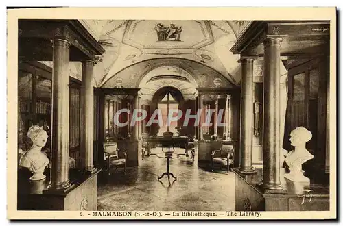 Cartes postales Malmaison La Bibliotheque
