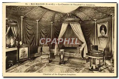 Cartes postales Malmaison La Chambre de l&#39Imperatrice Josphine