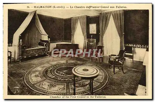 Cartes postales Malmaison La Chmabre du Premier Consul aux Tuileries