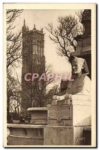 Ansichtskarte AK Paris En Flanant La Tour St Jacques