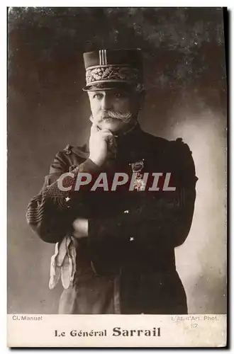 Cartes postales Le General Sarrail Militaria