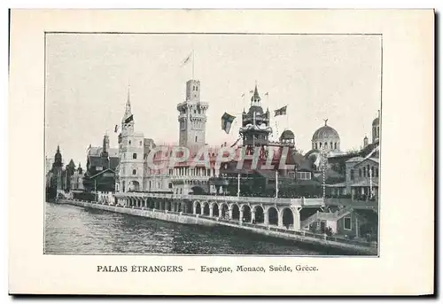 Cartes postales Palais Etrangers Espagne Monaco Suede Grece Paris