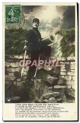 Cartes postales Cette dure lecon n&#39a pas ete sans fruit Militaria