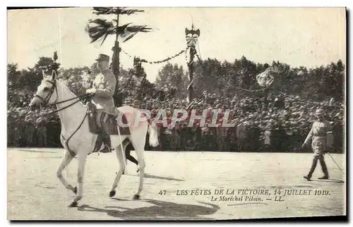 Ansichtskarte AK Les Fetes de la Victoire 14 Juillet 1918 Militaria