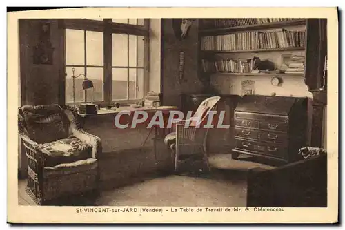 Cartes postales St Vincent sur Jard La Table de Trabeil de Mr Clemenceau