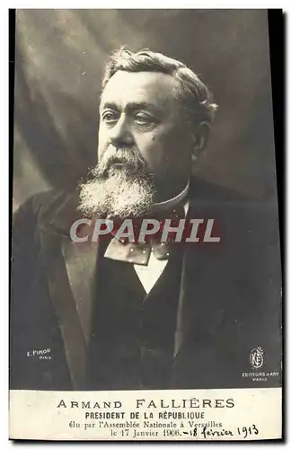 Cartes postales Armand Fallieres Presient de la Republique