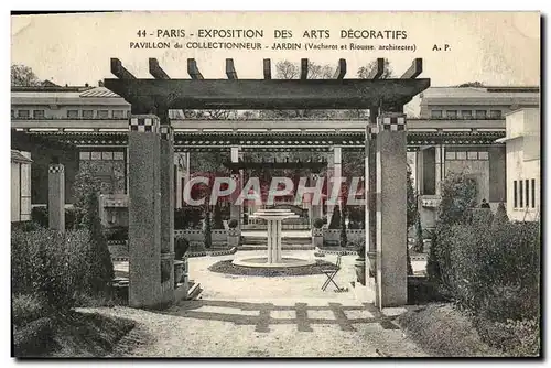 Ansichtskarte AK Paris Exposition des Arts Decoratifs Pavillon de Collectionneur Jardin