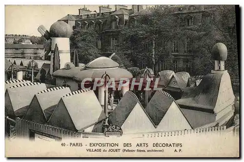 Cartes postales Paris Exposition des Arts Decoratifs Village du Jouet