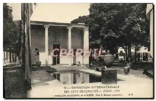 Ansichtskarte AK Exposition Internatonale des Arts Decoratifs Paris 1925 Pavillon de Suede