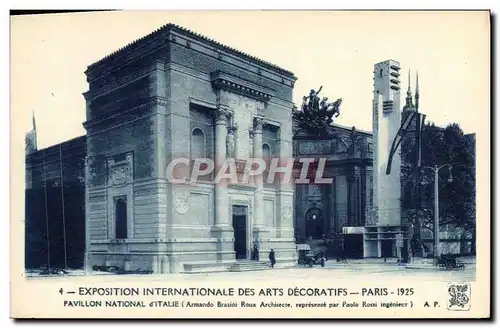 Ansichtskarte AK Exposition internationale des Arts Decoratifs Paris Pavillon National d&#39Italie