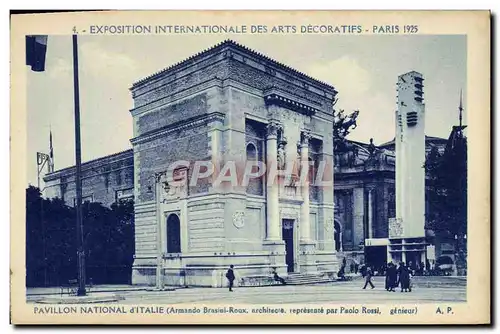 Ansichtskarte AK Exposition Internationale des Arts Decoratifs Paris Pavillon national d&#39Italie