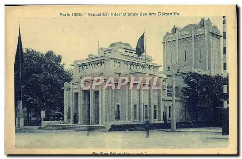 Cartes postales Paris Exposition Internationale des Arts Decoratifs Pavillon belge