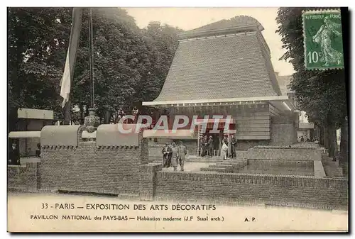 Cartes postales Paris Exposition des Arts Decoratifs Pavillon National des Pays Bas