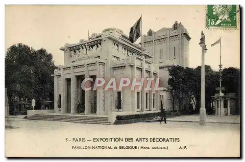 Ansichtskarte AK Paris Exposition des Arts Decoratifs Pavillon de Belgique