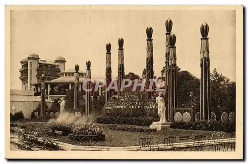 Cartes postales Exposition Internationale des Arts Decoratifs Paris Decor floral et architectural des jardins Es