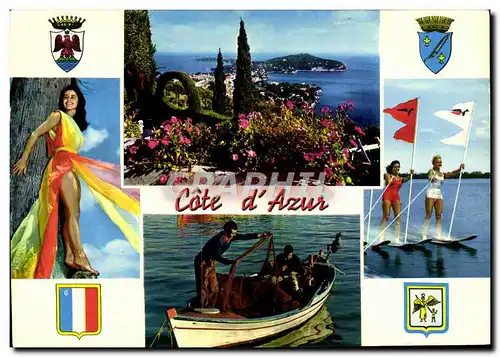 Cartes postales moderne Cote d'Azur Ski nautique