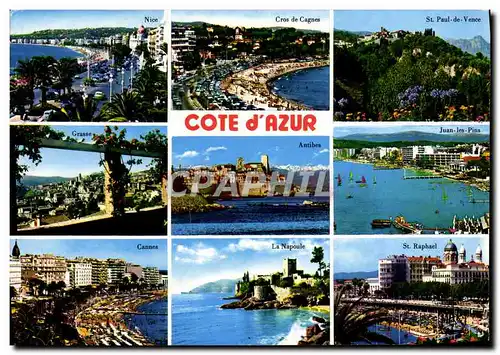 Cartes postales moderne Cote d&#39Azur