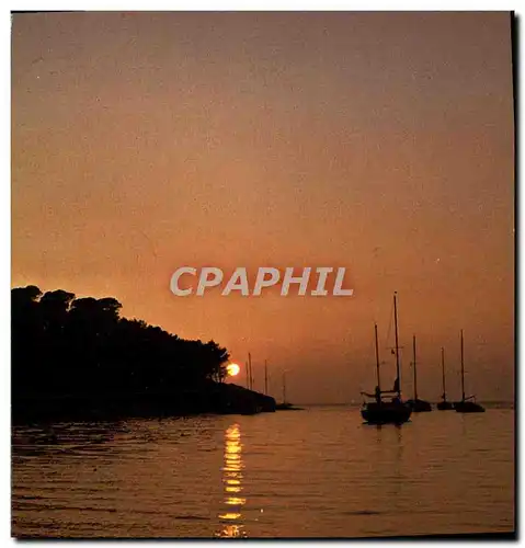 Cartes postales moderne La Cote D&#39Azur Coucher de soleil