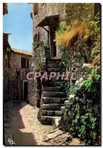 Cartes postales moderne La Cote D&#39Azur Au Soleil De Vieilles Maisons Aiux Murs Fleuris