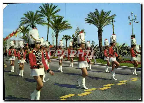 Cartes postales moderne Cote d&#39Azur French Riviera Defile de majorettes