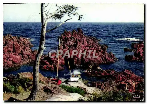 Cartes postales moderne Cote d&#39Azur Reflets De La Plage Calanque