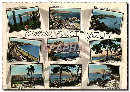 Cartes postales moderne Cote d'Azur