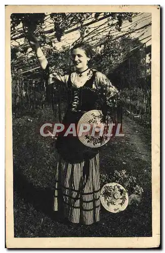 Ansichtskarte AK La Cote D&#39Azur Artistique Costume du Pays Femme Folklore