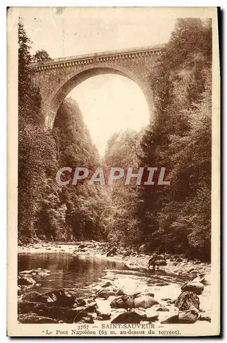 Ansichtskarte AK Saint Sauveur Le Pont Napoleon