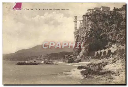 Cartes postales Vintimiglia Frontiera Franco Italiano