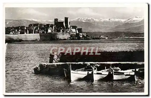 Ansichtskarte AK Antibes Panorama et la Chaine des Alpes