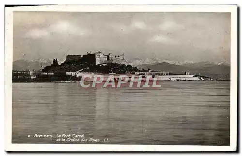 Ansichtskarte AK Antibes Le Fort Carre et la Chaine des Alpes