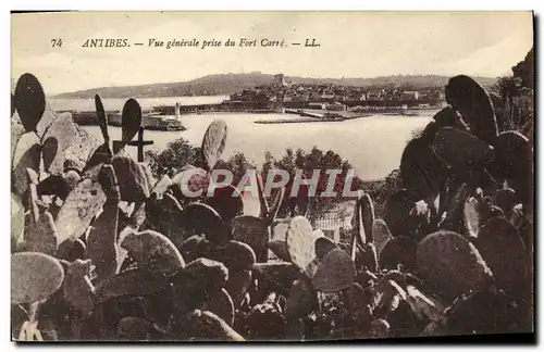 Ansichtskarte AK Antibes Vue Generale Prise du Fort Carre