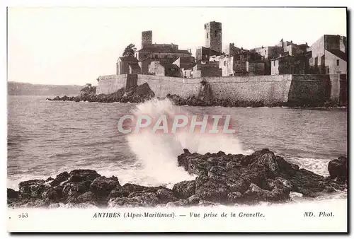 Cartes postales Antibes Vue Prise de la Gravette