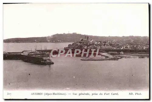 Ansichtskarte AK Antibes Vue Generale Prise du Fort Carre