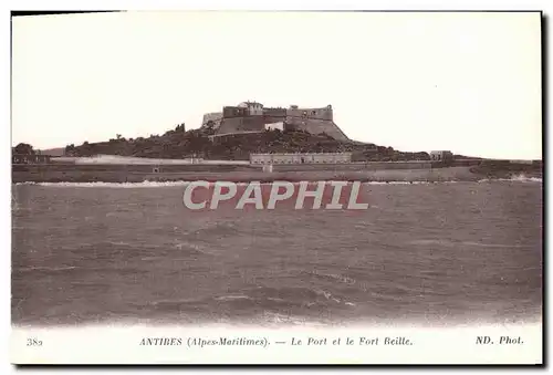 Ansichtskarte AK Antibes Le Port et le Fort Reille