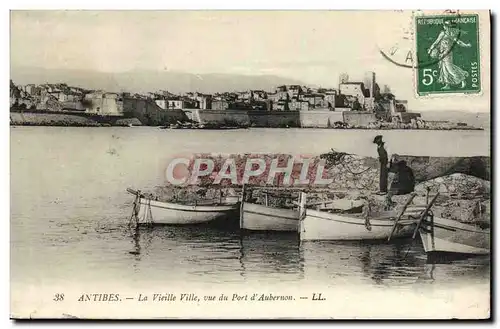 Cartes postales Antibes La Vieille Ville Vue du Port d&#39Aubernon