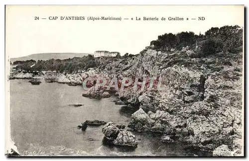 Cartes postales Antibes La batterie de Graillon