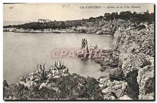 Cartes postales Antibes Rochers de la villa Eilenroc